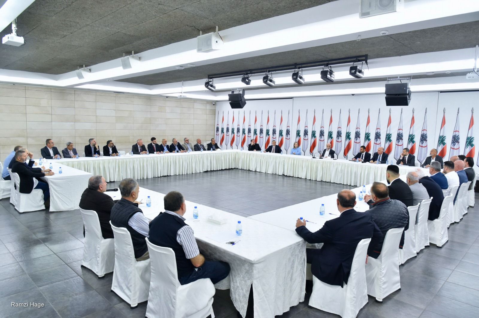 جعجع التقى وفدًا من بلديات القرى الجنوبية الحدودية