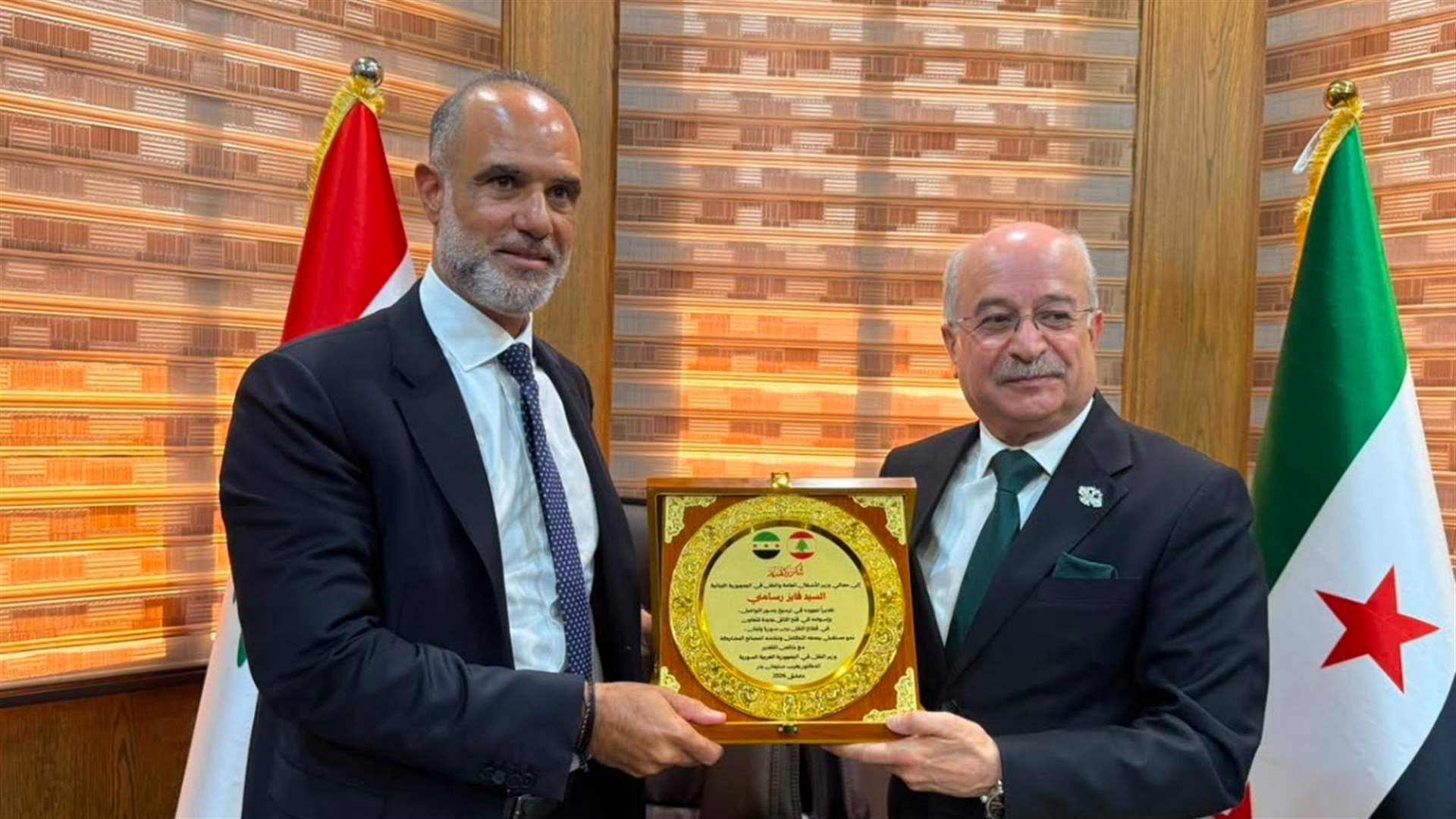 رسامني يزور دمشق: التركيز ينصب على إعادة تفعيل الربط السككي بين لبنان وسوريا